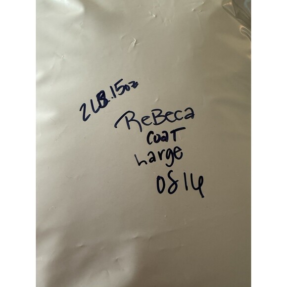 NWT! REBECCA MINKOFF Green Wool Teddy Faux Shearling Double Breasted Coat Large - Picture 12 of 12